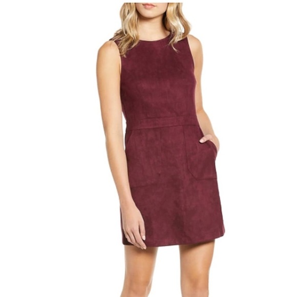 Bishop + Young Gemma Suede Dress in Tan Size L - Picture 1 of 8